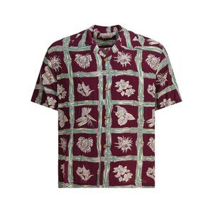 Sun Surf Island Plants Shirt Tag Size L Men